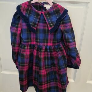 Cradle Togs Plaid Dress with Collar - Size 6X